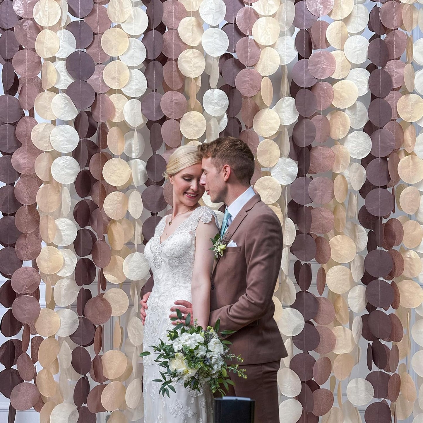 192Ft Yellow Party Decorations Ombre Yellow White Big Polka Dots Backdrop Streamer Gradient Yellow Tissue Paper Circle Dot Hanging Garland for Lemon Bee Sunflower Birthday Party Supplies