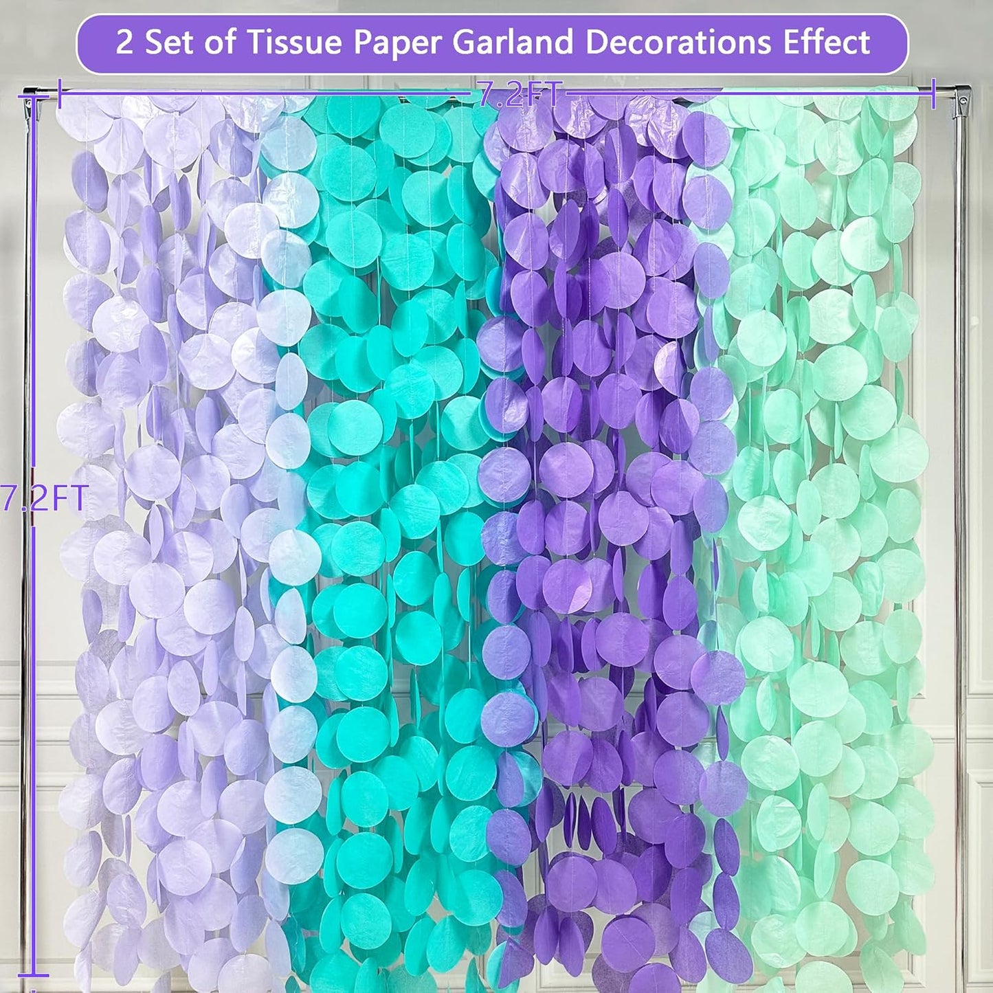 192Ft Yellow Party Decorations Ombre Yellow White Big Polka Dots Backdrop Streamer Gradient Yellow Tissue Paper Circle Dot Hanging Garland for Lemon Bee Sunflower Birthday Party Supplies