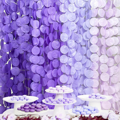 192Ft Yellow Party Decorations Ombre Yellow White Big Polka Dots Backdrop Streamer Gradient Yellow Tissue Paper Circle Dot Hanging Garland for Lemon Bee Sunflower Birthday Party Supplies