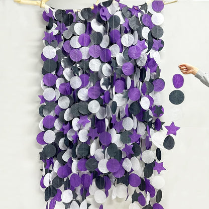 192Ft Yellow Party Decorations Ombre Yellow White Big Polka Dots Backdrop Streamer Gradient Yellow Tissue Paper Circle Dot Hanging Garland for Lemon Bee Sunflower Birthday Party Supplies