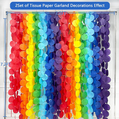 192Ft Yellow Party Decorations Ombre Yellow White Big Polka Dots Backdrop Streamer Gradient Yellow Tissue Paper Circle Dot Hanging Garland for Lemon Bee Sunflower Birthday Party Supplies