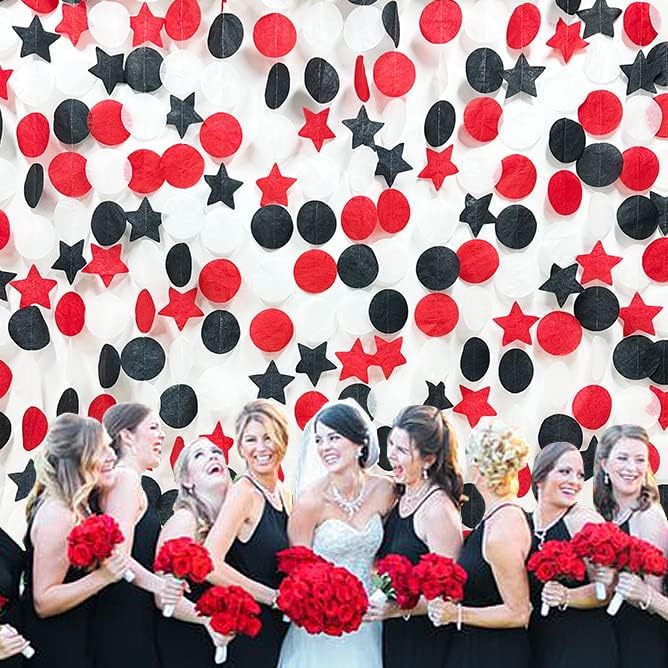 192Ft Yellow Party Decorations Ombre Yellow White Big Polka Dots Backdrop Streamer Gradient Yellow Tissue Paper Circle Dot Hanging Garland for Lemon Bee Sunflower Birthday Party Supplies