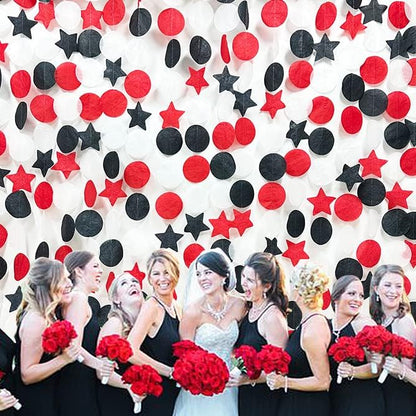 192Ft Yellow Party Decorations Ombre Yellow White Big Polka Dots Backdrop Streamer Gradient Yellow Tissue Paper Circle Dot Hanging Garland for Lemon Bee Sunflower Birthday Party Supplies