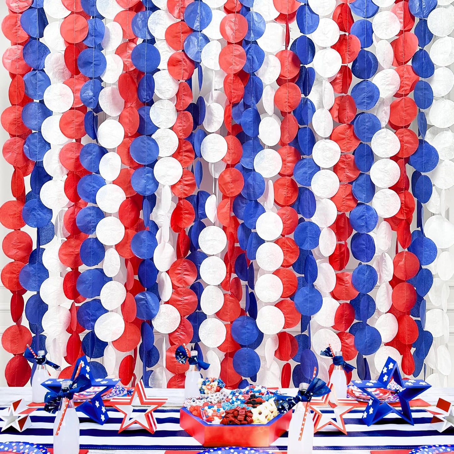 192Ft Yellow Party Decorations Ombre Yellow White Big Polka Dots Backdrop Streamer Gradient Yellow Tissue Paper Circle Dot Hanging Garland for Lemon Bee Sunflower Birthday Party Supplies