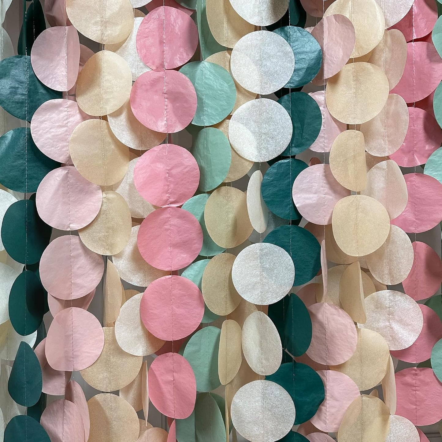 192Ft Yellow Party Decorations Ombre Yellow White Big Polka Dots Backdrop Streamer Gradient Yellow Tissue Paper Circle Dot Hanging Garland for Lemon Bee Sunflower Birthday Party Supplies