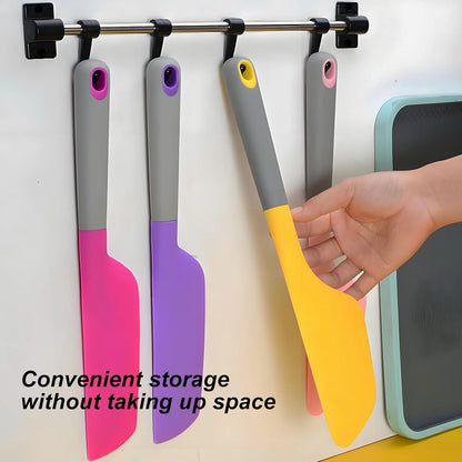 13 in Large Silicone Spatula Heavy Duty Scraper for Baking, Cooking, Scraping, Mixing, Whisk with Kitchen(Yellow, Wide)