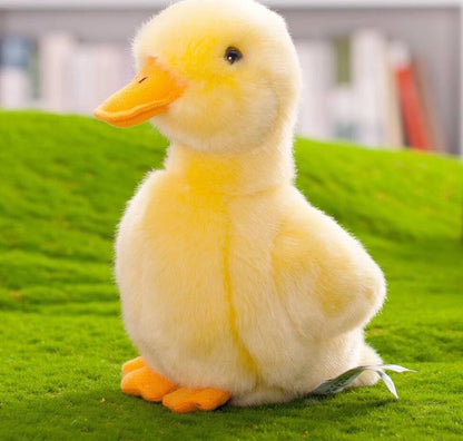 8 Inch Small Yellow Duck Plush Toys Duck Stuffed Toys (Yellow + White)