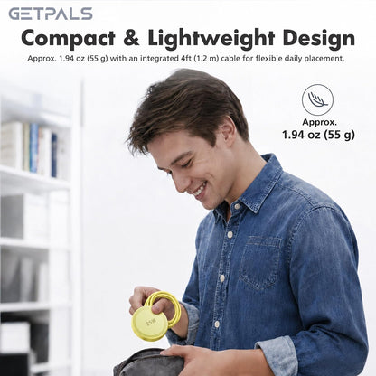 25W Magnetic Portable Fast Wireless Charging Pad for Apple iPhone Series | Compatible with iPhone 17 16 15 14 13 12 Pro Max, Google Pixel, Flat Slim for Travel Office Bedside, Light Yellow - 2Pack