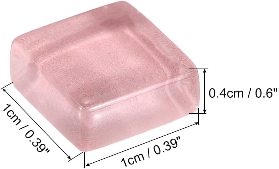 Mosaic Tiles, 1 x 1cm Micro Glass Tiny Mini Mosaic Tile DIY Hobbies Handmade Crystal Free Stone Craft Material Creativity (Yellow Blue Pink Series Pack of 110)