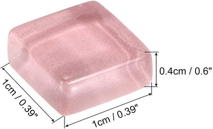 Mosaic Tiles, 1 x 1cm Micro Glass Tiny Mini Mosaic Tile DIY Hobbies Handmade Crystal Free Stone Craft Material Creativity (Yellow Blue Pink Series Pack of 110)