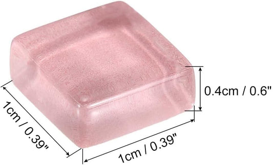 Mosaic Tiles, 1 x 1cm Micro Glass Tiny Mini Mosaic Tile DIY Hobbies Handmade Crystal Free Stone Craft Material Creativity (Yellow Blue Pink Series Pack of 110)
