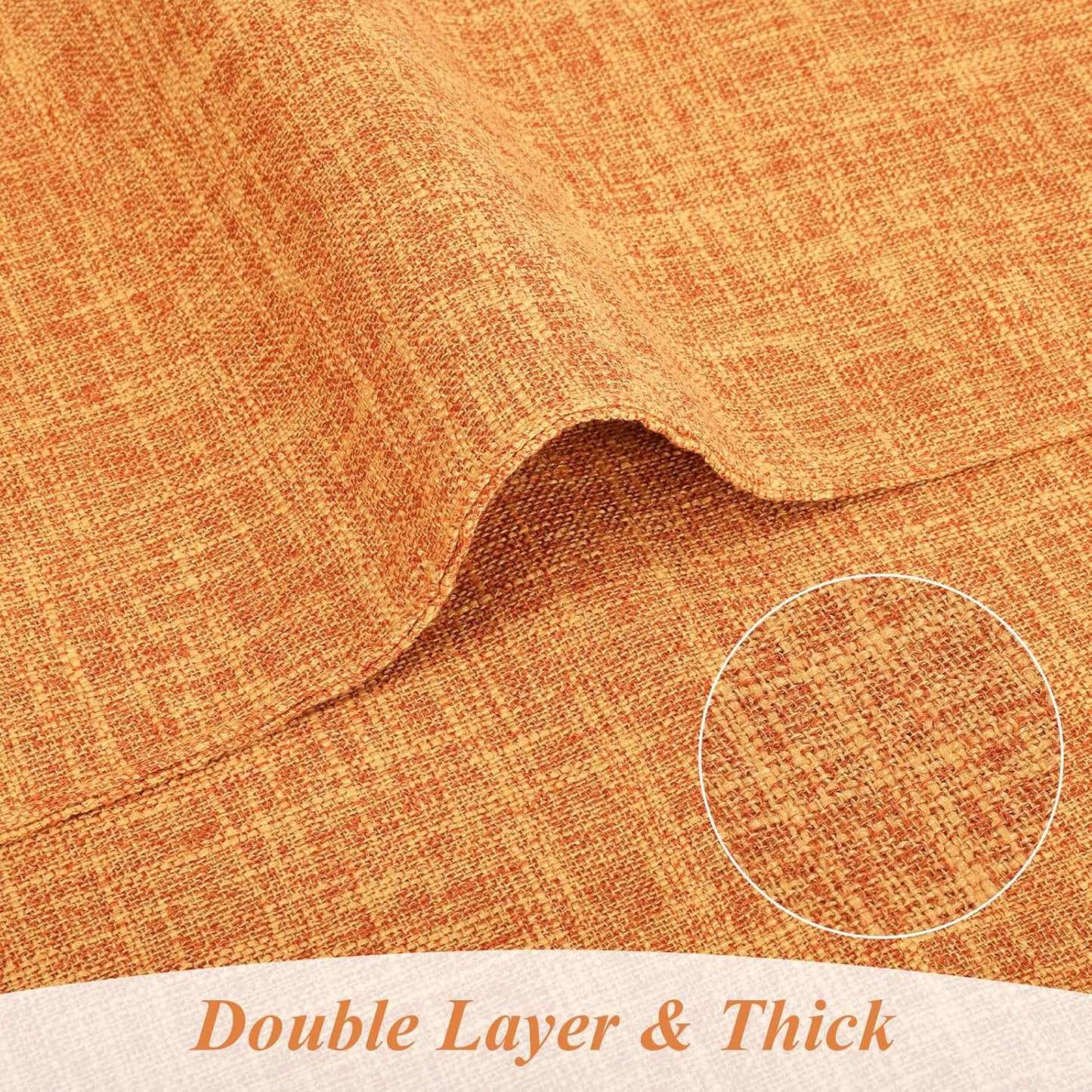 Woven Fabric Placemats Set of 4 Heat Resistant Place Mats Non Slip Washable Double Layer Cloth Placemats Reversible Table Mats Kitchen Dining Table Decor (4, Yellow)
