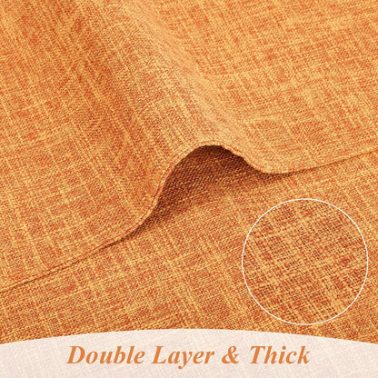 Woven Fabric Placemats Set of 4 Heat Resistant Place Mats Non Slip Washable Double Layer Cloth Placemats Reversible Table Mats Kitchen Dining Table Decor (4, Yellow)