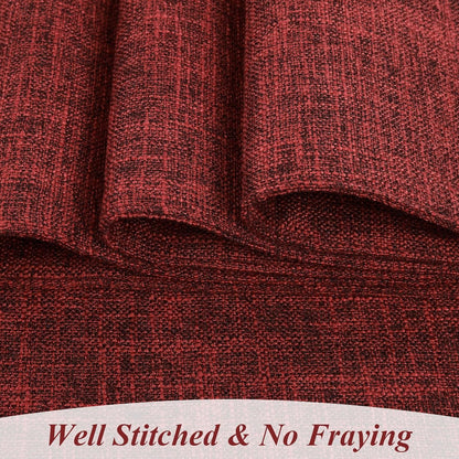 Woven Fabric Placemats Set of 4 Heat Resistant Place Mats Non Slip Washable Double Layer Cloth Placemats Reversible Table Mats Kitchen Dining Table Decor (4, Yellow)