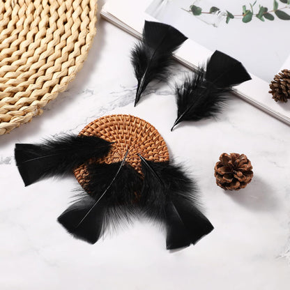 Yellow Turkey Craft Feathers Bulk for Crafts Supplies,300Pcs,3-5inch | Soft Natural Small Feathers for DIY School Crafts,Dream Catcher,Easter,Halloween,Thanksgiving Home Party and Costume Decor