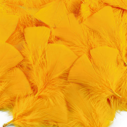 Yellow Turkey Craft Feathers Bulk for Crafts Supplies,300Pcs,3-5inch | Soft Natural Small Feathers for DIY School Crafts,Dream Catcher,Easter,Halloween,Thanksgiving Home Party and Costume Decor