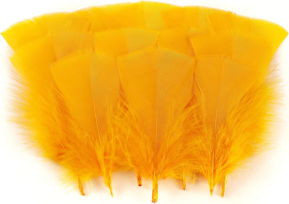 Yellow Turkey Craft Feathers Bulk for Crafts Supplies,300Pcs,3-5inch | Soft Natural Small Feathers for DIY School Crafts,Dream Catcher,Easter,Halloween,Thanksgiving Home Party and Costume Decor