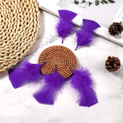 Yellow Turkey Craft Feathers Bulk for Crafts Supplies,300Pcs,3-5inch | Soft Natural Small Feathers for DIY School Crafts,Dream Catcher,Easter,Halloween,Thanksgiving Home Party and Costume Decor