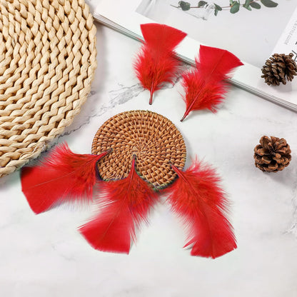 Yellow Turkey Craft Feathers Bulk for Crafts Supplies,300Pcs,3-5inch | Soft Natural Small Feathers for DIY School Crafts,Dream Catcher,Easter,Halloween,Thanksgiving Home Party and Costume Decor