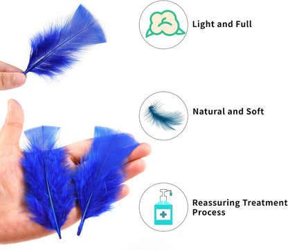 Yellow Turkey Craft Feathers Bulk for Crafts Supplies,300Pcs,3-5inch | Soft Natural Small Feathers for DIY School Crafts,Dream Catcher,Easter,Halloween,Thanksgiving Home Party and Costume Decor