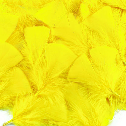 Yellow Turkey Craft Feathers Bulk for Crafts Supplies,300Pcs,3-5inch | Soft Natural Small Feathers for DIY School Crafts,Dream Catcher,Easter,Halloween,Thanksgiving Home Party and Costume Decor