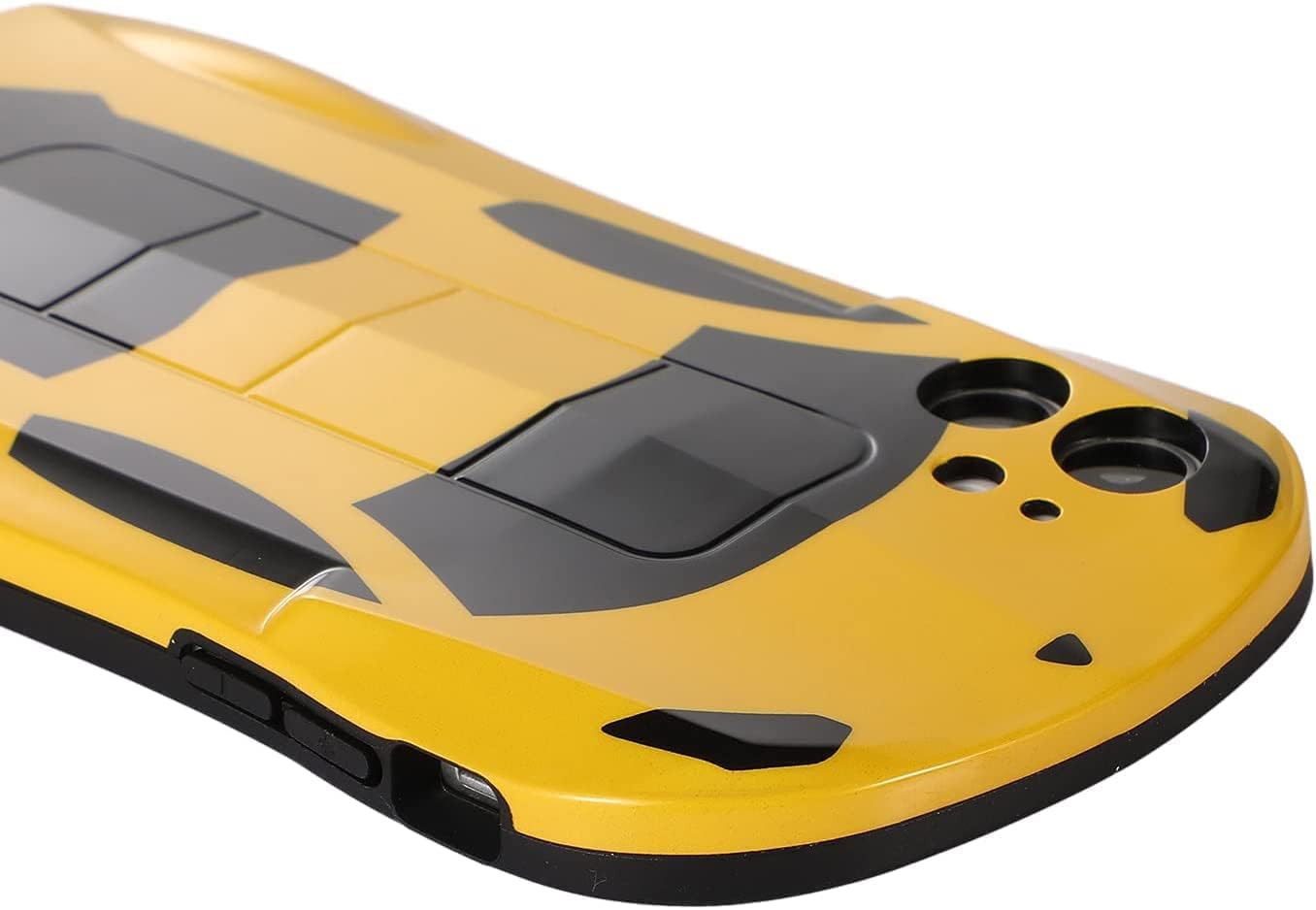 Creative Case Compatible with iPhone 12 Mini Fun Unique 3D Cool Car Cartoon Bumper Shockproof Anti-Drop Protection for Women Men Yellow