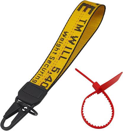 Car Keychain,Webbing Keychain Wrist Strap with Key Ring,Car Accessories,Wallets,Jeans Decoration,Key Chain Accessories