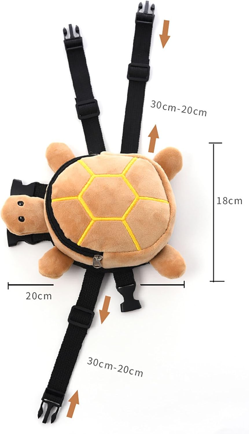 Dog Adjustable Backpack Harness with Leash Harness for Small Dogs | Cute Turtles Shape Bag Pet Carrier Backpacks for Hiking Training Daily Walking