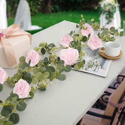 16pcs Peony Artificial Flowers Yellow Fake Peonies Bulks Silk Peonies Flowers Faux Peony Flowers Heads with Stems for Home DIY Wedding Party Festival Baby Shower Decorations (Light Yellow)