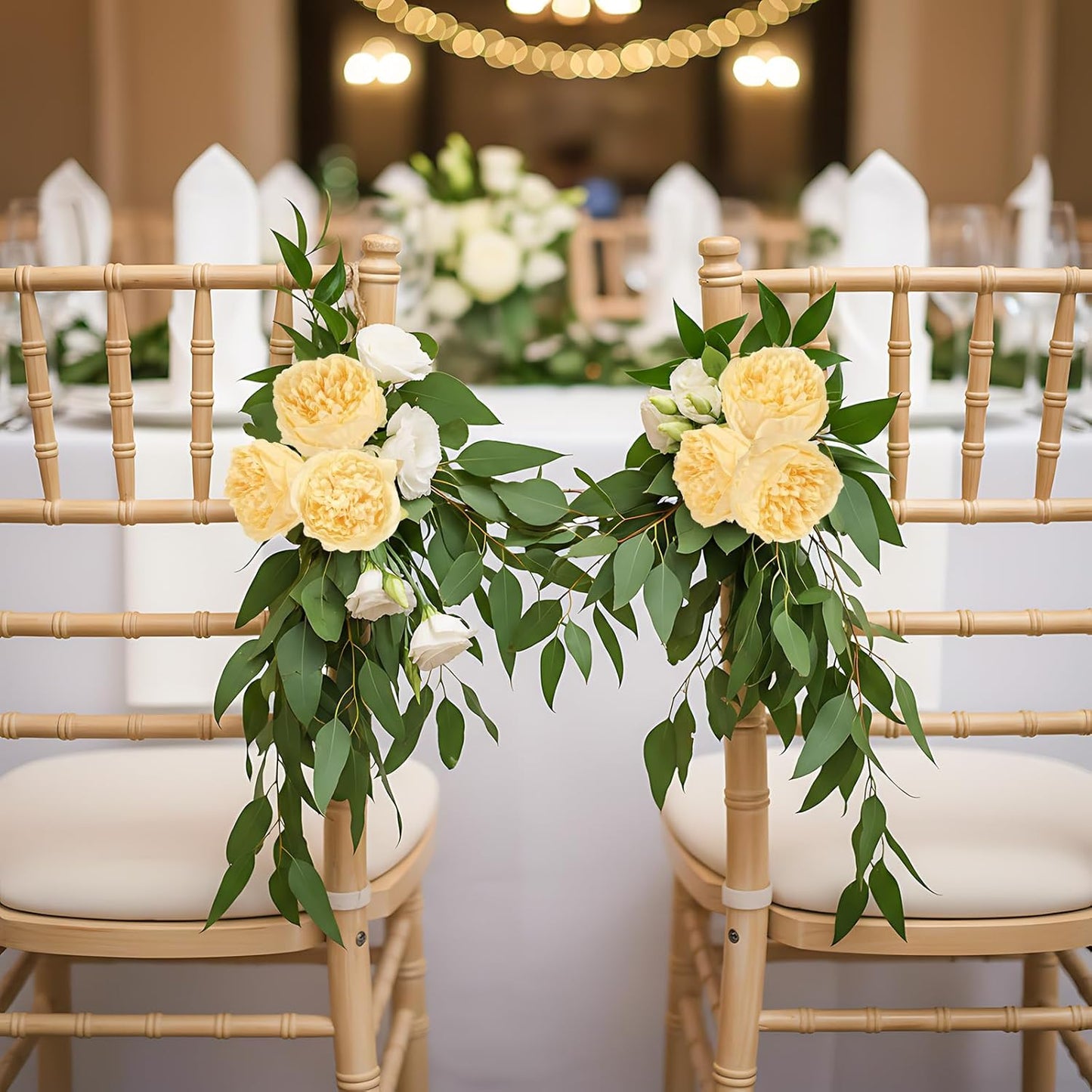16pcs Peony Artificial Flowers Yellow Fake Peonies Bulks Silk Peonies Flowers Faux Peony Flowers Heads with Stems for Home DIY Wedding Party Festival Baby Shower Decorations (Light Yellow)