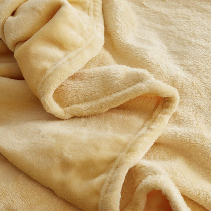 Flannel Fleece Luxury Super Soft Decorative Throw Blanket, Cloud Pattern Lightweight Blanket for Couch Bed Sofa (Yellow,50" x 60")