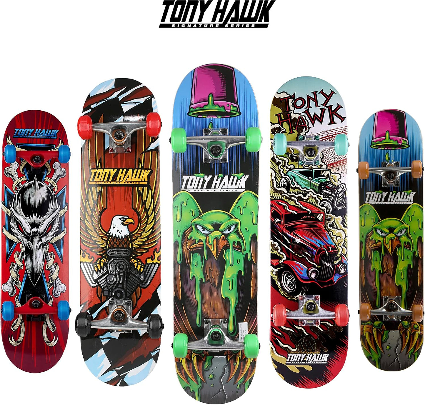 Tony Hawk - 31-Inch Signature Series 1 Skateboard, 9-Ply Maple Deck