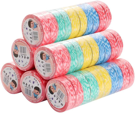 Compressed Washcloth Towels, 20 Pcs Mini, Pure Cotton, Portable, Disposable, Travel, Camping and Hiking, Red, Blue, Green, Yellow