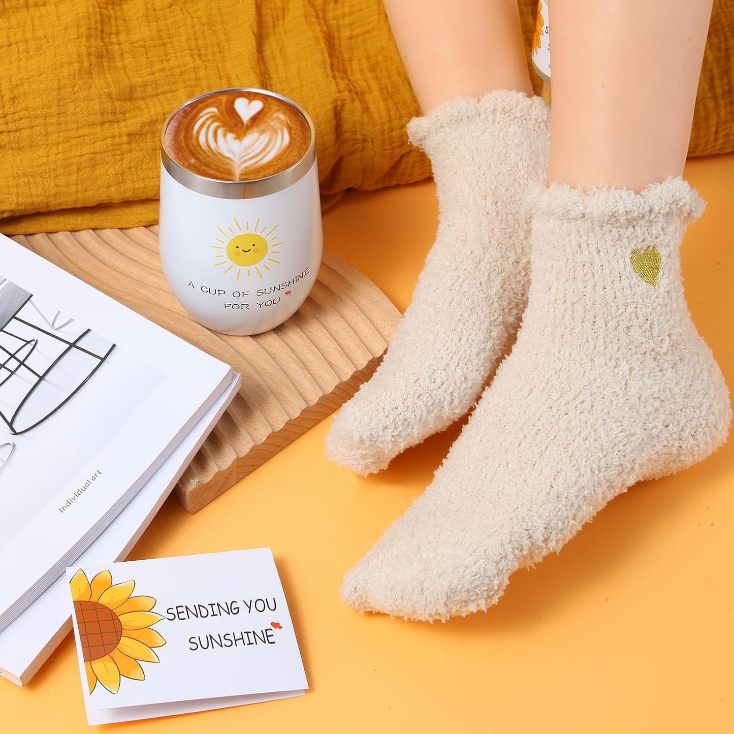 Sunshine Gifts for Teen Girls, Get Well Soon Care Package | 9-piece sunshine care package for teen girls, daughters, recovery, get well soon, birthday, sister or best friend