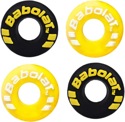 4 Piece Rubber Tire Shape Vibration Dampener Perdurable Tennis Racket Shock Absorber Soft Tennis Accessory Great for Tennis Players