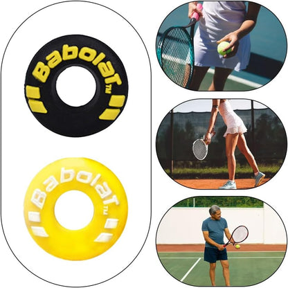 4 Piece Rubber Tire Shape Vibration Dampener Perdurable Tennis Racket Shock Absorber Soft Tennis Accessory Great for Tennis Players