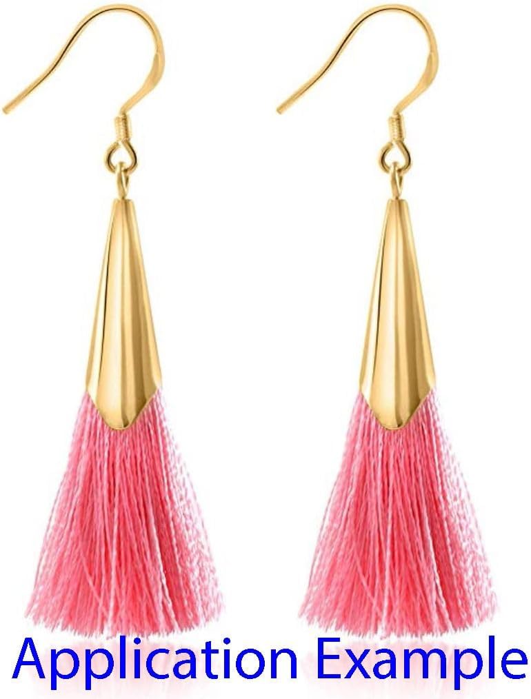 20pcs Adabele Real Gold Plated Sterling Silver Fish Earring Hooks, 21 Gauge | 18K Yellow Gold Plated 925 Silver Flat Fishhook Ear Wires, Open Loops to Attach Charms Gemstones Dangles