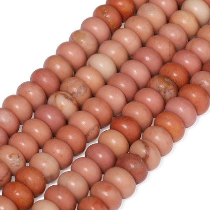 5x8mm Natural Green Lemon Jade Stone Rondelle Beads, 75PCS Spacer Round Loose Abacus Beads for Jewelry Making, Gemstone for Bracelet Necklace Earrings, Arts and Crafts - Colors C