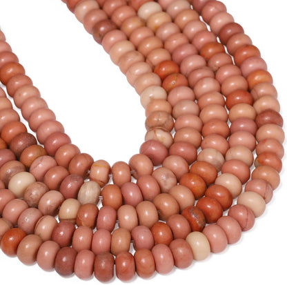 5x8mm Natural Green Lemon Jade Stone Rondelle Beads, 75PCS Spacer Round Loose Abacus Beads for Jewelry Making, Gemstone for Bracelet Necklace Earrings, Arts and Crafts - Colors C