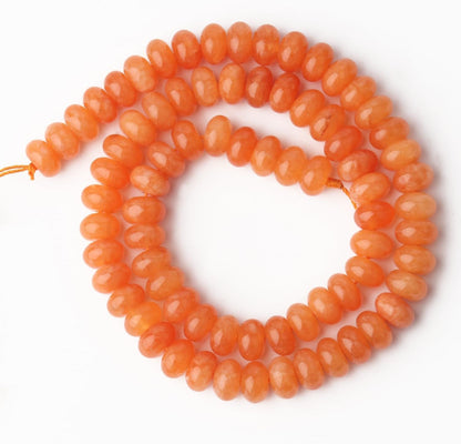 5x8mm Natural Green Lemon Jade Stone Rondelle Beads, 75PCS Spacer Round Loose Abacus Beads for Jewelry Making, Gemstone for Bracelet Necklace Earrings, Arts and Crafts - Colors C