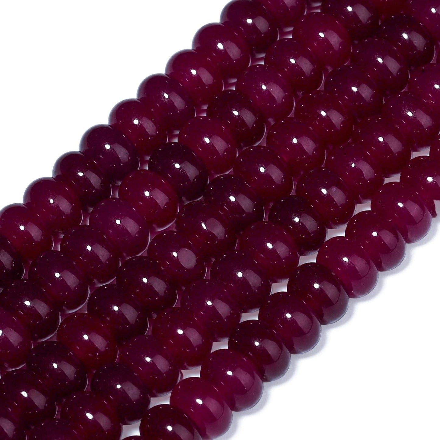 5x8mm Natural Green Lemon Jade Stone Rondelle Beads, 75PCS Spacer Round Loose Abacus Beads for Jewelry Making, Gemstone for Bracelet Necklace Earrings, Arts and Crafts - Colors C