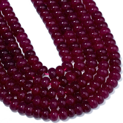 5x8mm Natural Green Lemon Jade Stone Rondelle Beads, 75PCS Spacer Round Loose Abacus Beads for Jewelry Making, Gemstone for Bracelet Necklace Earrings, Arts and Crafts - Colors C