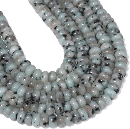 5x8mm Natural Green Lemon Jade Stone Rondelle Beads, 75PCS Spacer Round Loose Abacus Beads for Jewelry Making, Gemstone for Bracelet Necklace Earrings, Arts and Crafts - Colors C