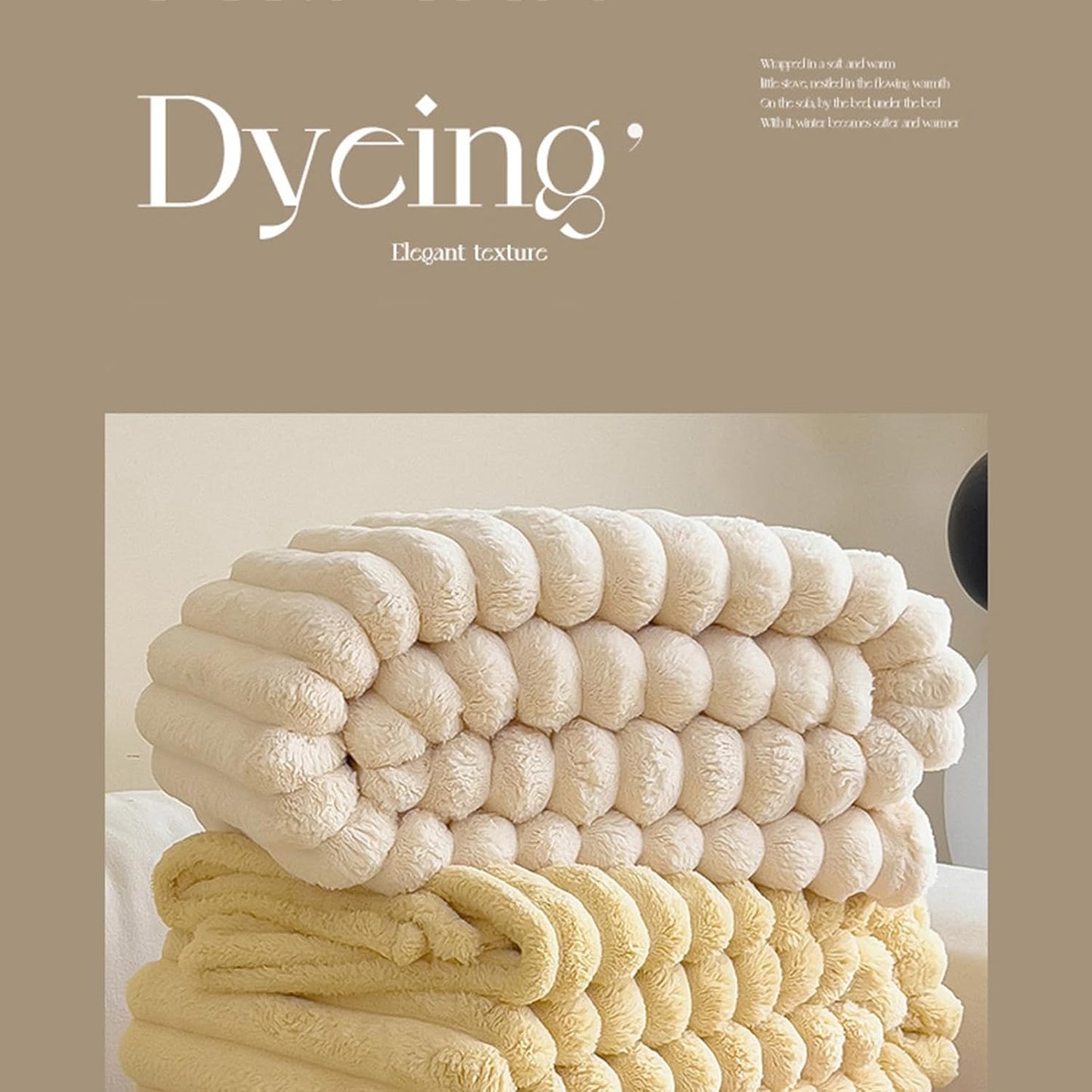 Luxurious Faux Furry Throw Blanket Soft Plushes Blanket for Couch or Bed for Fall and Winter Bedspreads