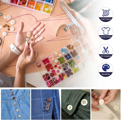 12pcs 16L Yellow Round Sewing Buttons 10mm 3/8" Resin 2-Hole Fish Eye Craft DIY Replacement Button for Craft Pants Dress Skirt Clothing Fastener Buttons