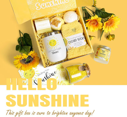 Birthday Gifts for Women, Unique Relaxing Spa Baskets for Self Care, Get Well Soon, Christmas Presents for Best Friends, Bestie, Sister, Mom, Her, Female
