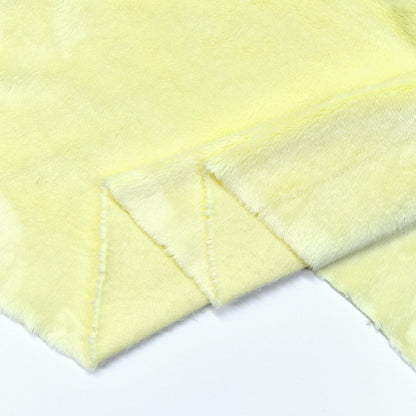 Light Yellow Super Soft Minky Fabric by The Yard, 36"x60" | Short Pile Smooth Plush Material for DIY Sewing, Craft Projects