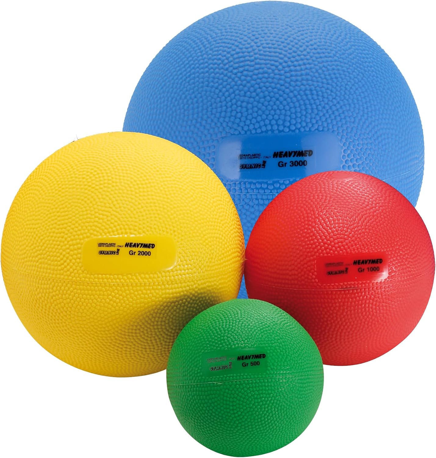 Gymnic Heavymed 2 Medicine Ball, 15cm/2 kg/4.4 lb, Yellow