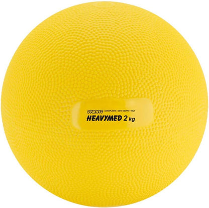 Gymnic Heavymed 2 Medicine Ball, 15cm/2 kg/4.4 lb, Yellow