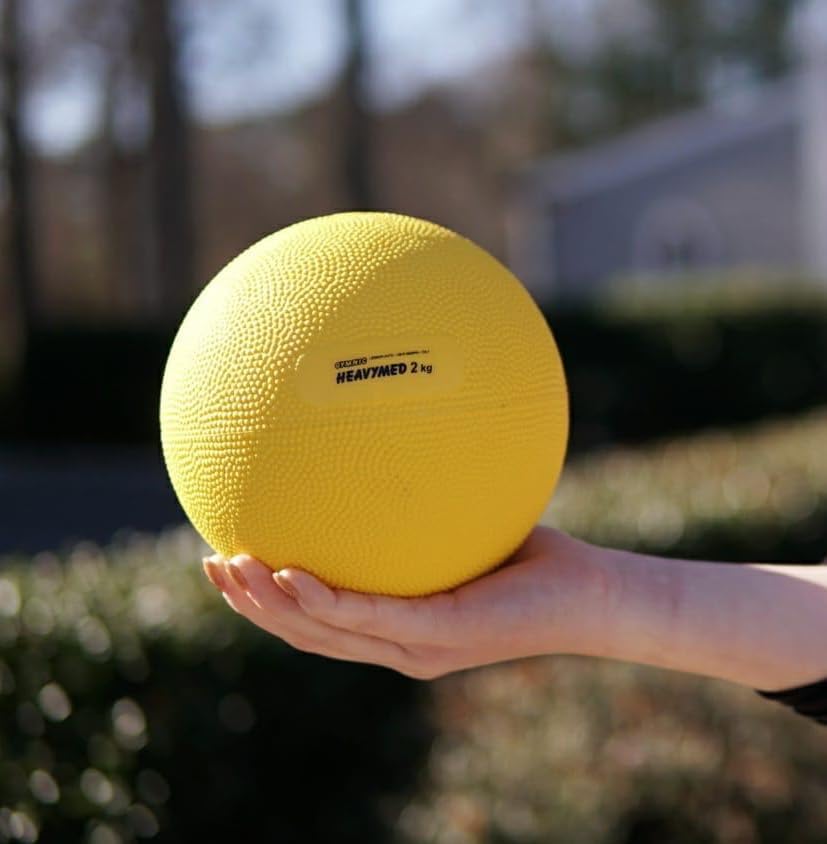 Gymnic Heavymed 2 Medicine Ball, 15cm/2 kg/4.4 lb, Yellow